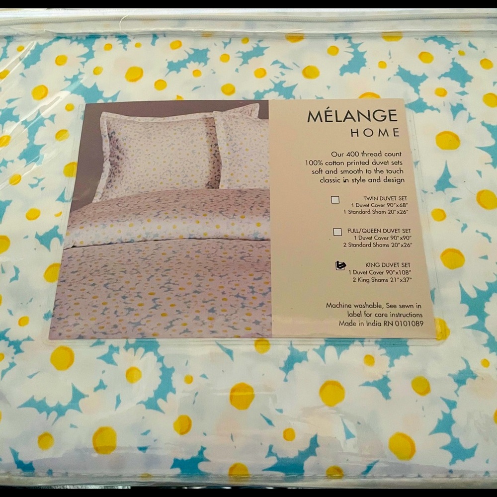 King size - 400 thread count duvet set